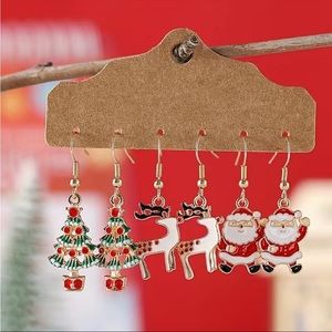 NEW Christmas Earrings Set 3pcs